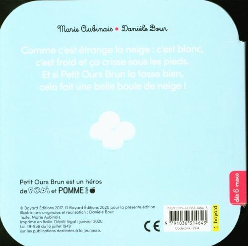 Image du produit Bayard Jeunesse Petit Ours Brun joue dans la neige (Français, Bour Danièle, Aubinais Marie, 2020)