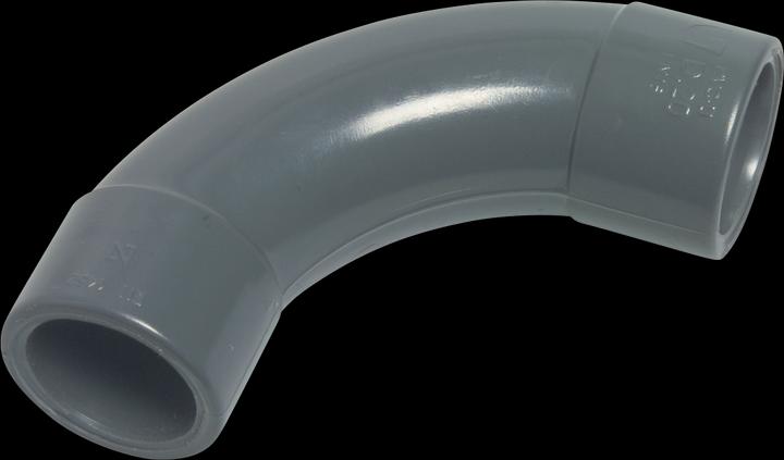Produktbild Profec PVC Bogen 90°, Klebemuffe aus Spritzguss hergestellt - 40 mm