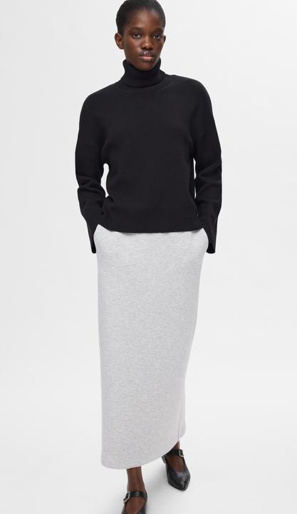 Actual product image Selected Femme Midi skirt made from sweatshirt fabric (M)