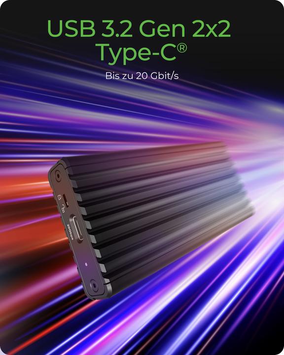 Actual product image Icy Box Externes Gehäuse IB-1917M-C32a M.2 (M.2 2280, M.2 2230, M.2 2260, M.2 2242)