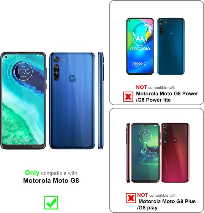 Produktbild Cadorabo Book Invisible Magnet Cover (Motorola Moto G8)