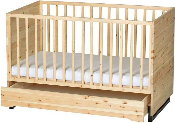Produktbild Schardt ZIRBE Sparset aus Kombi-Kinderbett, Umbauseiten, Wickelkommode (Babybett, Wickelkommode)