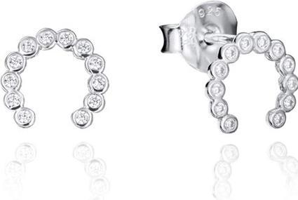 Image du produit Viceroy Boucles d'oreilles en argent avec zircons Horseshoe Popular 71054E000-30 (L)