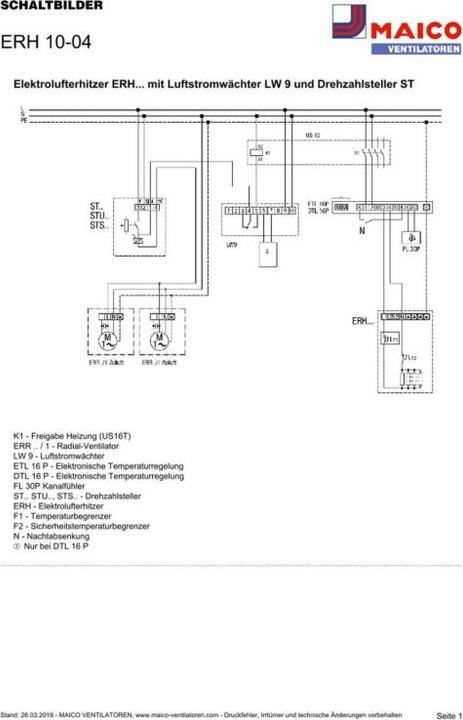 Produktbild Maico MAI ERH 10-04 Elektro-Lufterhitzer, Wechselstrom, DN100