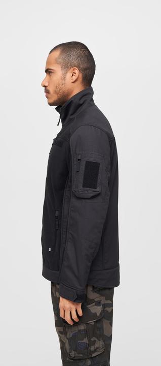 Actual product image Brandit Fleece ripstop outdoor jacket size XXL colour black (XXL)