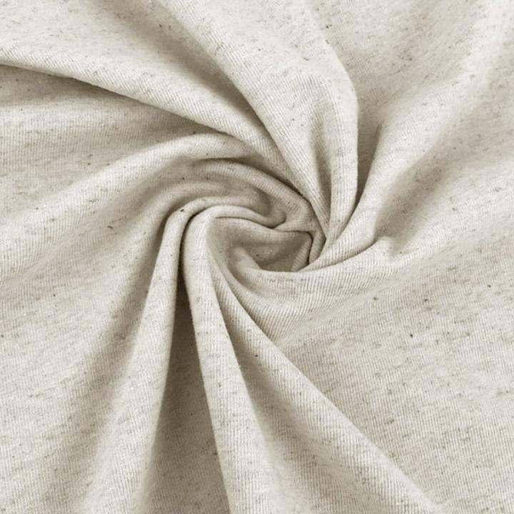 Würfel & Mütze Jersey coton-lin naturel