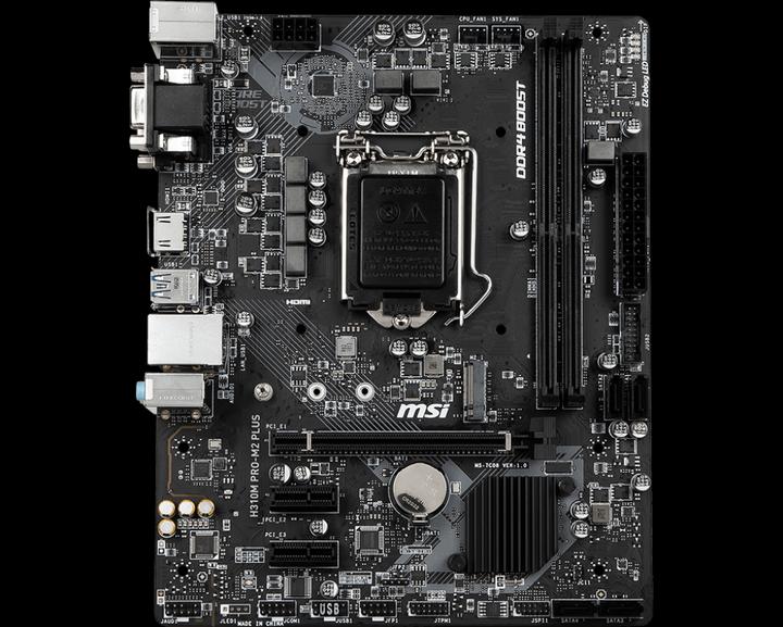 Produktbild MSI H310M Pro-M2 Plus (LGA 1151, Intel H310, uATX)