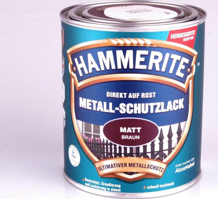 Produktbild Hammerite Metall-Schutzlack braun Matt (750 ml, Braun)