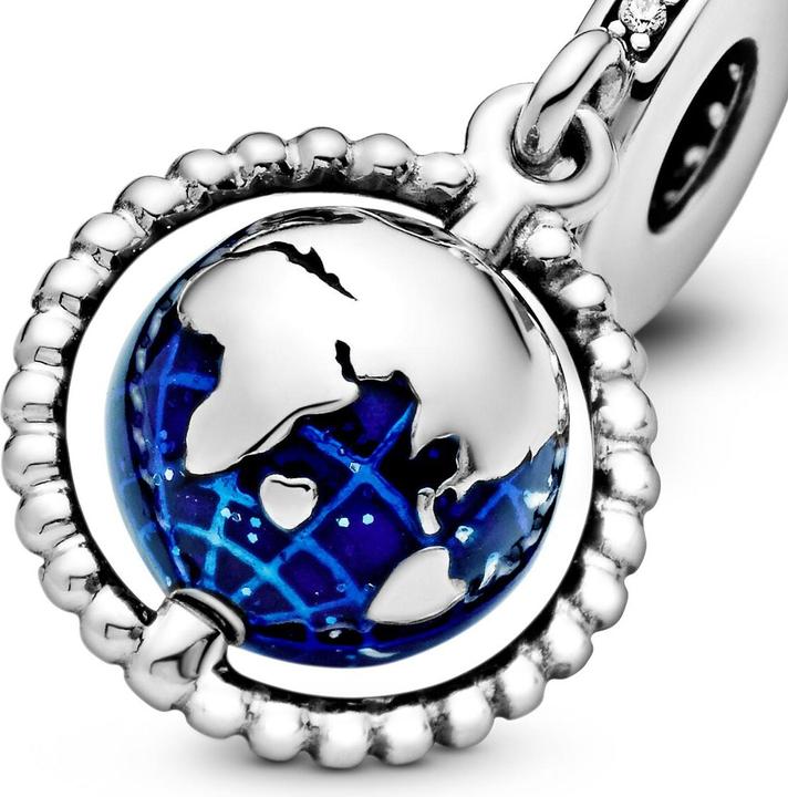 Produktbild Pandora Hänger Spinning Globe (Silber 925, Schmuckstein)
