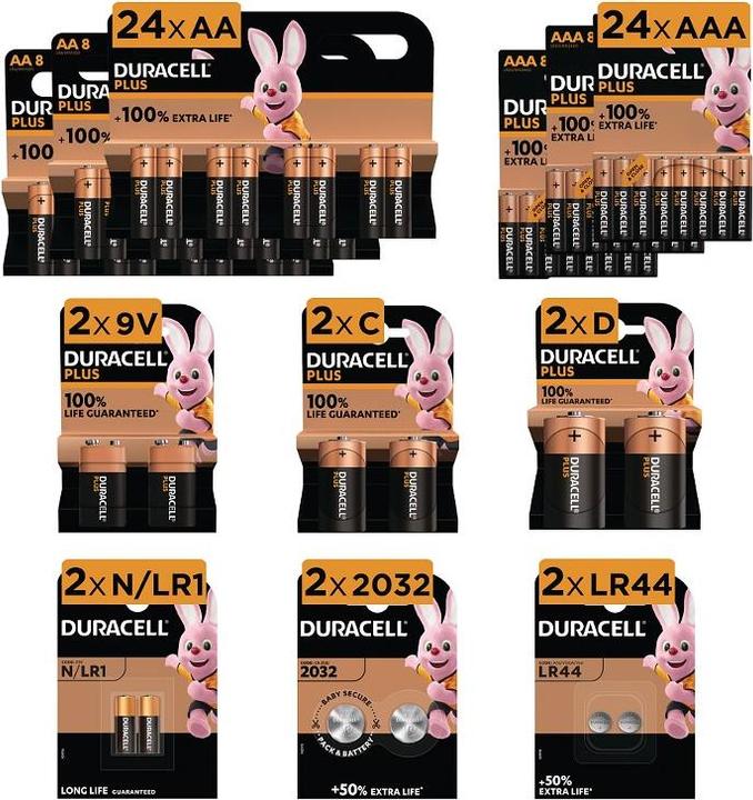 Image du produit Duracell Pack de piles Mega Family 60