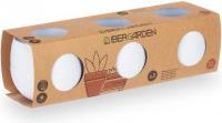 Ibergarden Set 3 Wasserreservetöpfe 9,5 cm weiss (12.50 cm)