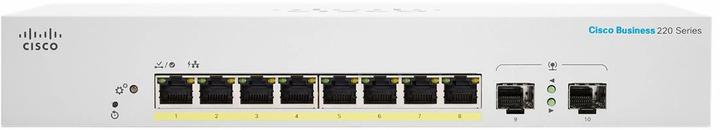 Cisco PoE+ Switch CBS220-8FP-E-2G 10 Port (10 Ports)