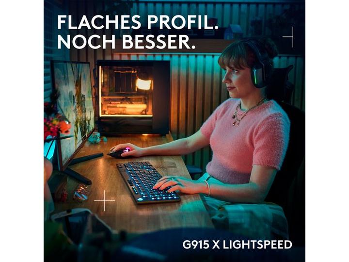 Produktbild Logitech G G915 X Lightspeed (CH, Kabellos, Kabelgebunden)