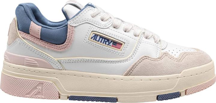 Produktbild Autry sneakers clc low in suede e nabuk bianco e beige (40)