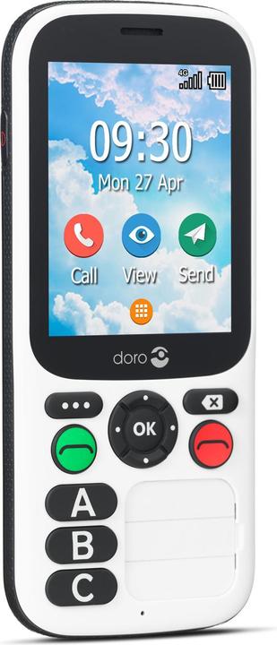 Actual product image Doro 780X Black and white (2.80", 3 Mpx, 4G)