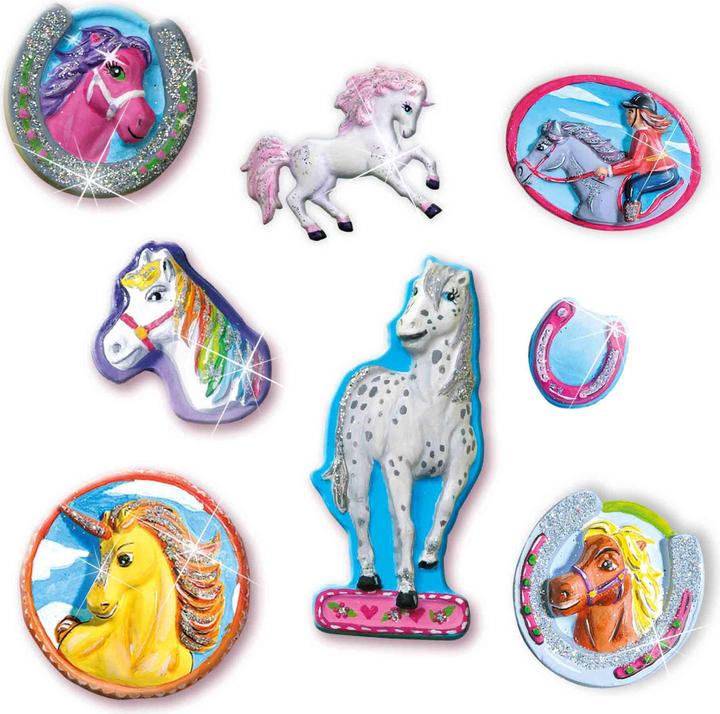 Actual product image Ses Plaster cast and painting - horses