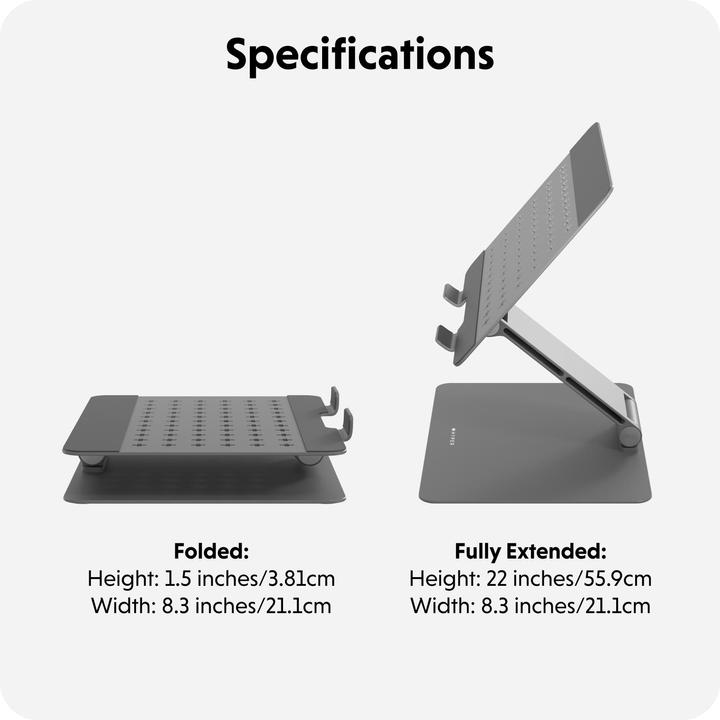 Actual product image Hyper HyperSpace Flex Laptop Stand - Grey