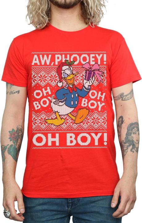 Produktbild Disney Donald Duck Christmas Fair Isle TShirt (L)