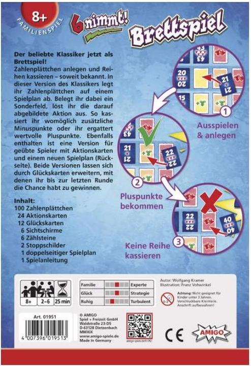 Actual product image Amigo 6 takes. (German)