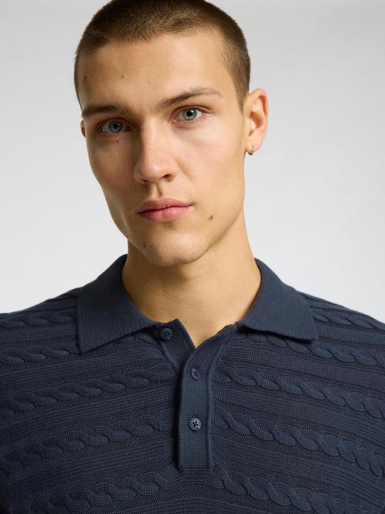 Actual product image Selected Homme Kurzärmeliges Polohemd aus Strick (XL)