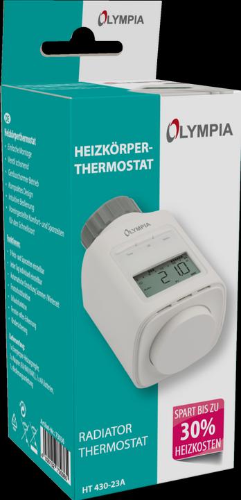 Actual product image Olympia Radiator thermostat HT 430-23A Display