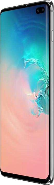 Produktbild Samsung Galaxy S10+ (128 GB, Prism White, 6.40", Hybrid Dual SIM, 16 Mpx, 4G)