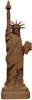 Actual product image Cartonic Statue of Liberty - 3D cardboard model