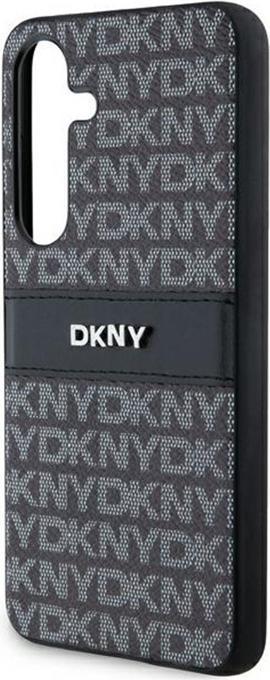 Actual product image DKNY DKHCMPRTHSLK + S926 czarny/black hardcase Leather Mono Stripe & Metal Logo (Samsung Galaxy S24+)