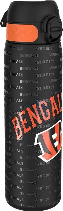 Produktbild ION8 NFL - Cincinnati Bengals - Auslaufsichere schlanke Wasserflasche, Edelstahl, 600ml (0.60 l)