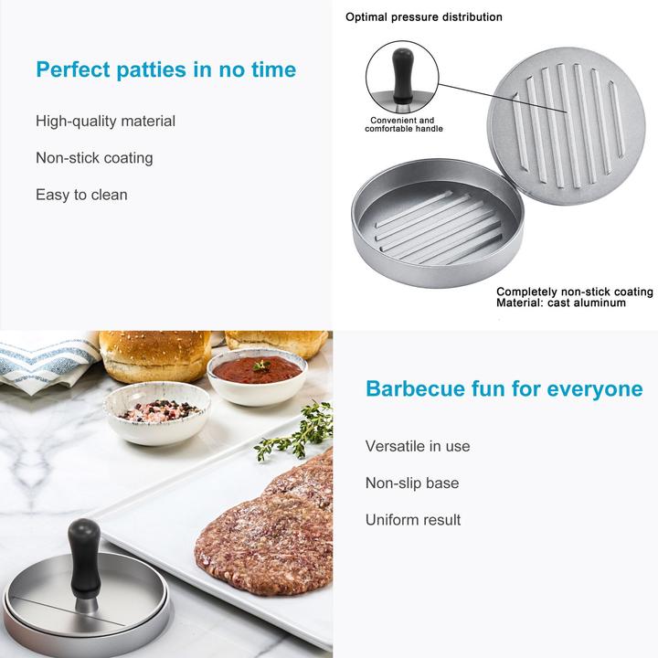 Actual product image Intirilife Hamburger press 11.5 cm diameter