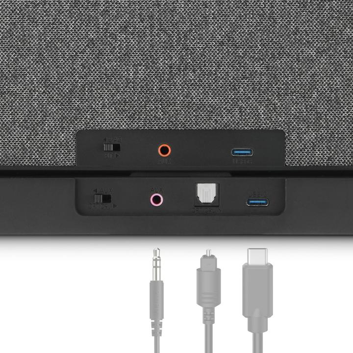 Produktbild Hama Lautsprecher für Fernseher, 2,4-GHz-Station + Bluetooth®, tragbar, stereo (18 h, Stromversorgung über USB)
