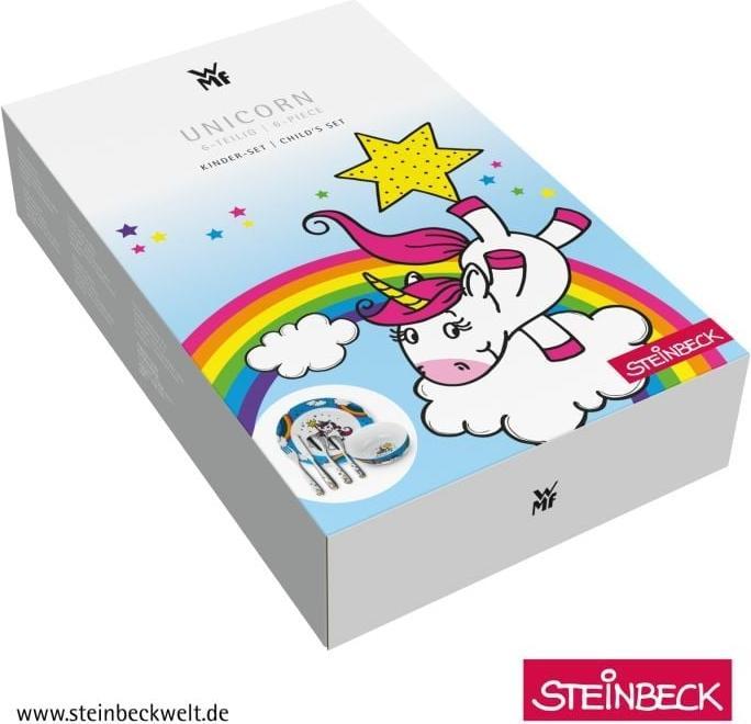 Produktbild WMF Kindergeschirr Kinderbesteck 6tlg Einhorn Edelstahl poliert spülmaschinengeeignet