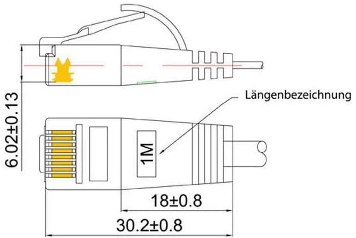 Actual product image Wirewin Network cable (UTP, CAT6, 7.50 m)