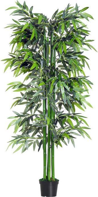 Actual product image Swisshandel24 Artificial plant, 180 cm artificial plant, artificial bamboo tree, artificial tree with cachepot (180 cm)