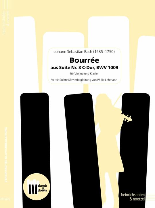 Image du produit Bourrée aus Suie Nr. 3 D-Dur BWV 1009 (Allemand, J. S. Bach, Philip Lehmann, 2024)