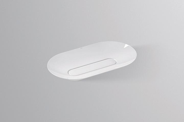 Produktbild Alape Schalenbecken SB.O700.GS, oval B: 703mm H: 85mm T: 403mm, 3520000000, weiss (403 mm, 703 mm)