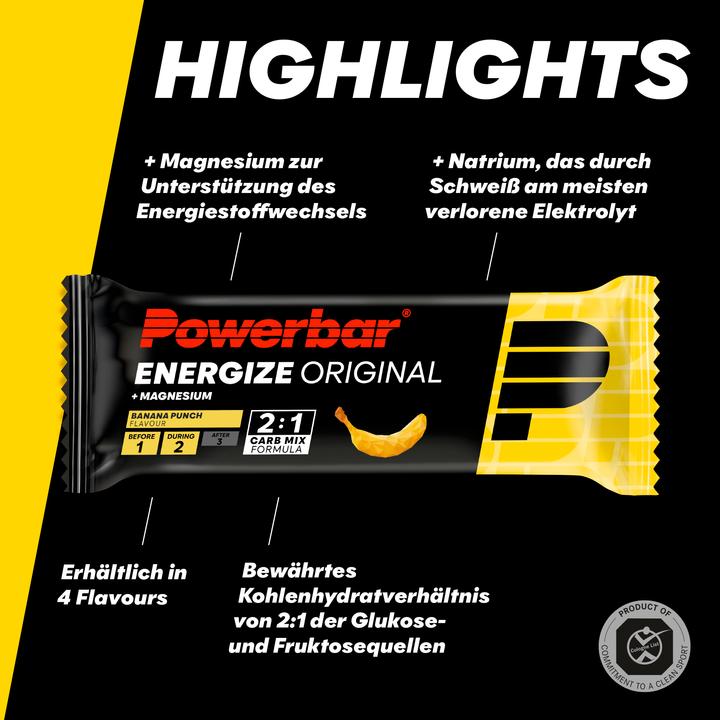 Produktbild Powerbar Energize Original (Banane, 15 Stk., 900 g)