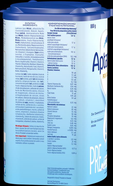 Actual product image Aptamil Pronutra Pre (800 g, from birth)
