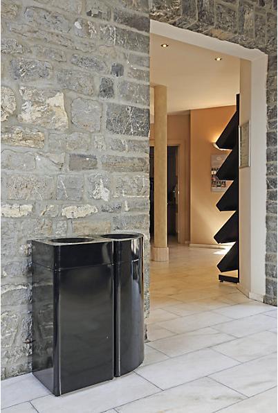Actual product image kaiserkraft Litter garbage can, square (42 l)