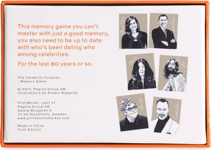 Immagine prodotto Printworks Memory Memory con coppie famose (Inglese, Tedesco, Francese)