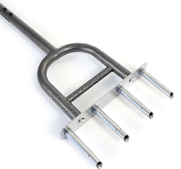 Immagine prodotto Wiltec Hand Aerifizierer Stahl Handaerifizierer T-Griff 4 Zinken Rasenlüfter