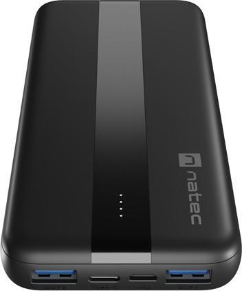 Produktbild Genesis NATEC POWERBANK TREVI SLIM Q V2 10000MAH PD USB-C 20W + USB-A 18W + KABEL USB-C (10000 mAh)