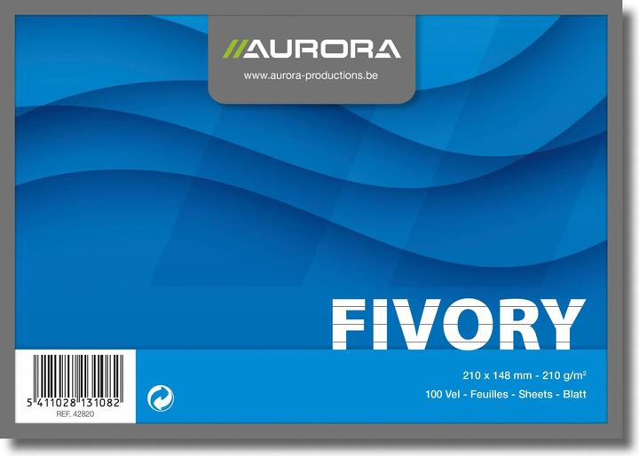Aurora Schede di indice (A5, 205 g/m², 100 x)