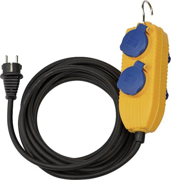 Brennenstuhl Baustellenkabel IP54 mit Powerblock 5m schwarz H07RN-F3G1.5 (5 m)