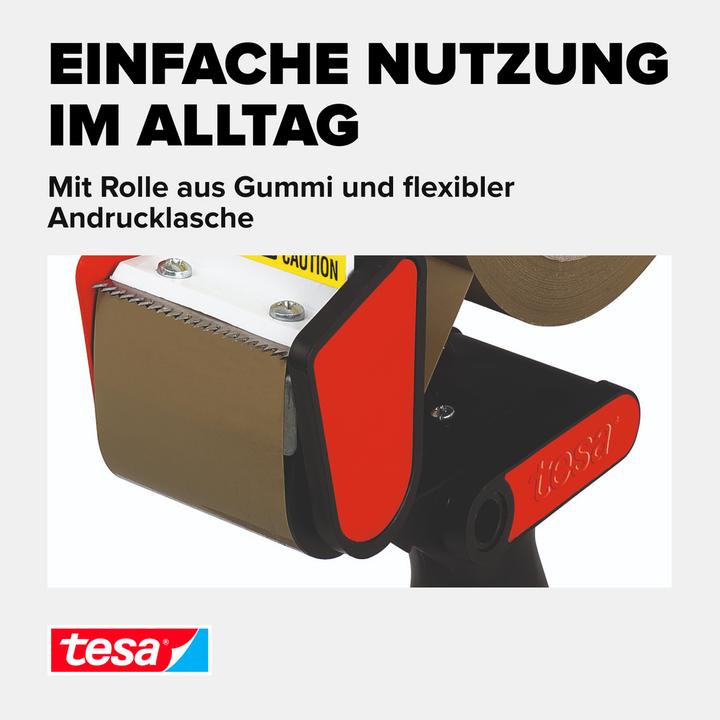 Produktbild tesa tesapack CLASSIC Handabroller für Paketbänder mit bis zu 50 mm Breite