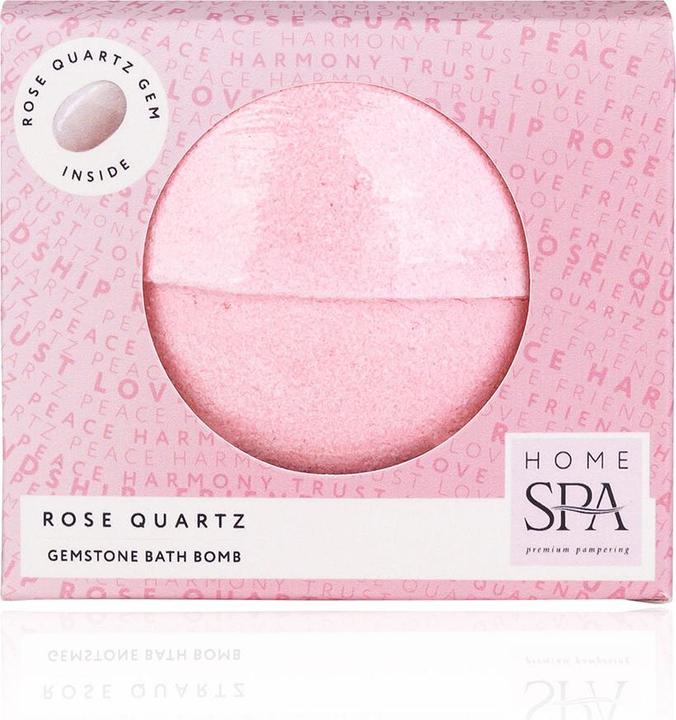 Image du produit Accentra Bombe de bain HOME SPA avec pierre de quartz rose au coeur (Bombe de bain)