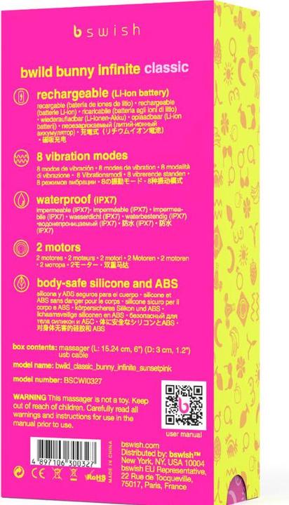 Produktbild Bswish B Swish - Bwild Bunny Infinite Classic Vibrador Recargable Silicona Rosa