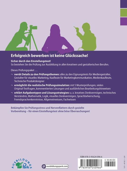 Produktbild Der Einstellungstest / Eignungstest zur Ausbildung: Mediengestalter, Gestalter für visuelles Ma (Deutsch, Kurt Guth, Marcus Mery, 2022)