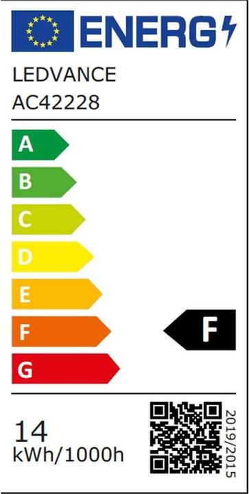 Energy Label Ledvance Smart+ Wifi Classic (E27, 14 W, 1521 lm, 1 x, F)