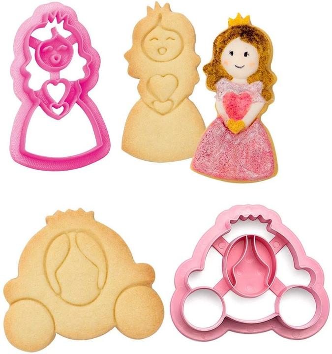 Image du produit Decora Set d'emporte-pièces pour biscuits, 2 pièces, princesse
